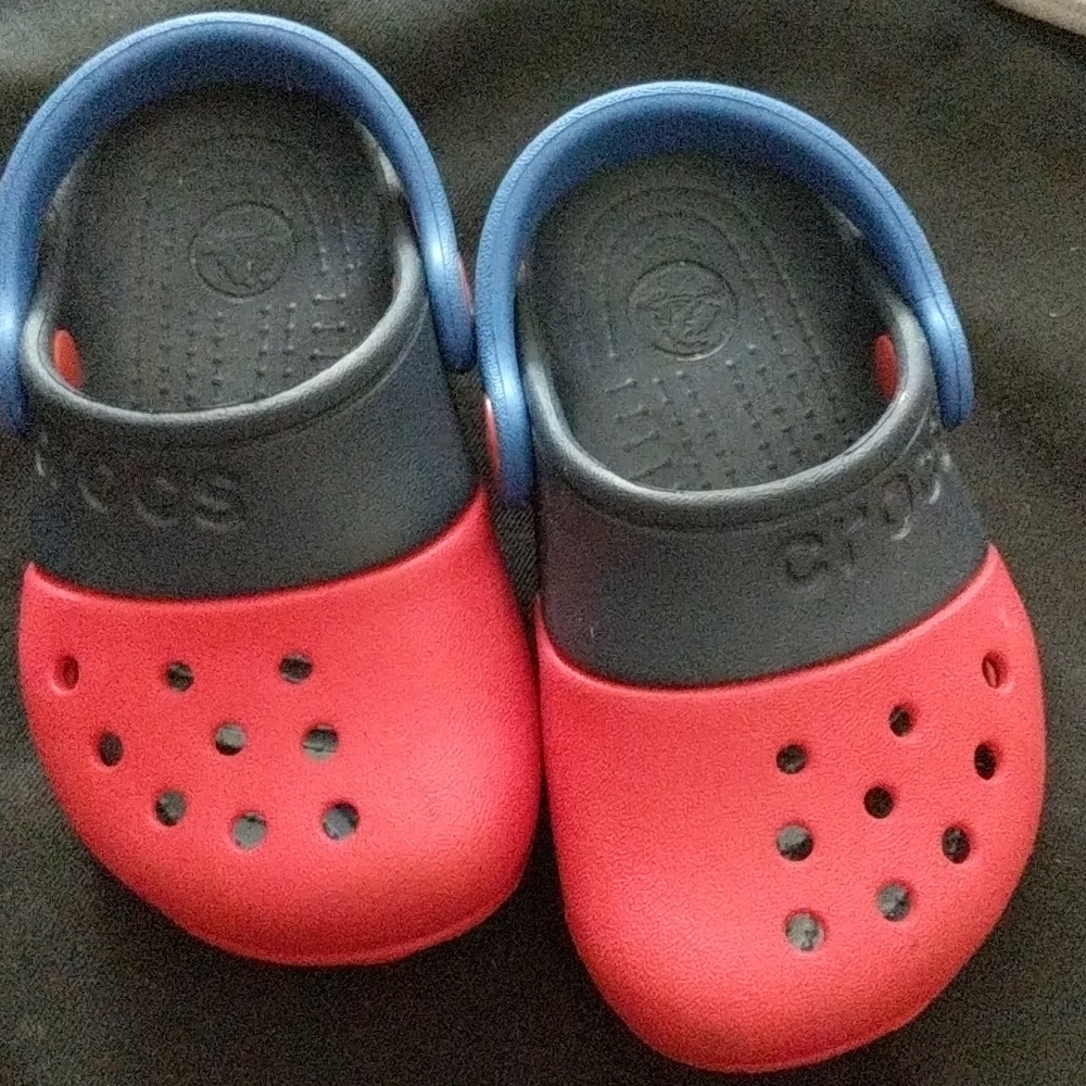 Crocs - Toddler, (Navy, Blue and Red)